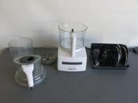 Magimix Cuisine System 5200 XL Food Processor. Comes with 3 Bowls and Assorted Attachments (As Viewed/Pictured).