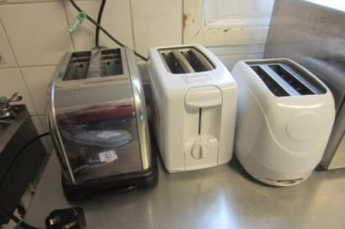 3 x Two Slice Toasters