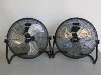 2 x Arlec 20" High Velocity Floor Fan, Model AFF201GB Series 3.