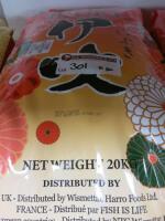 4 x 20kg Bags of Shirakiku Ibuku Premium Short Grain Sushi Rice. BBE 10/2023.