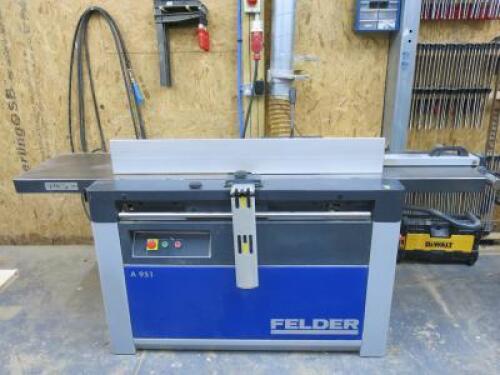 Felder A951 Surface Planer, S/N 4321212513, DOM 2013, 3 Phase.