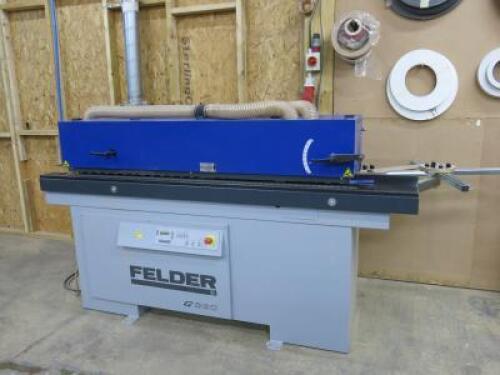 Felder G360 Edgebander, S/N 250906517, DOM 2017, 3 Phase.