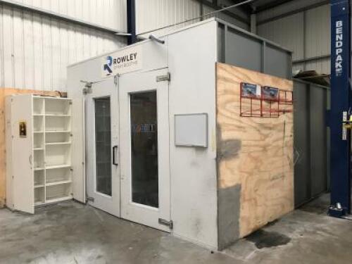 Rowley 4m x 6.7m x 2.5m Drive in Spray Booth with Extraction. Featuring Dynamic Air Moving Plant and Energy Efficient Control System. The AERO-ECO Spray Booth Oven is Designed to Deliver Ultimate Economy with Ultra-Low Running Costs. Rear Chest Extraction