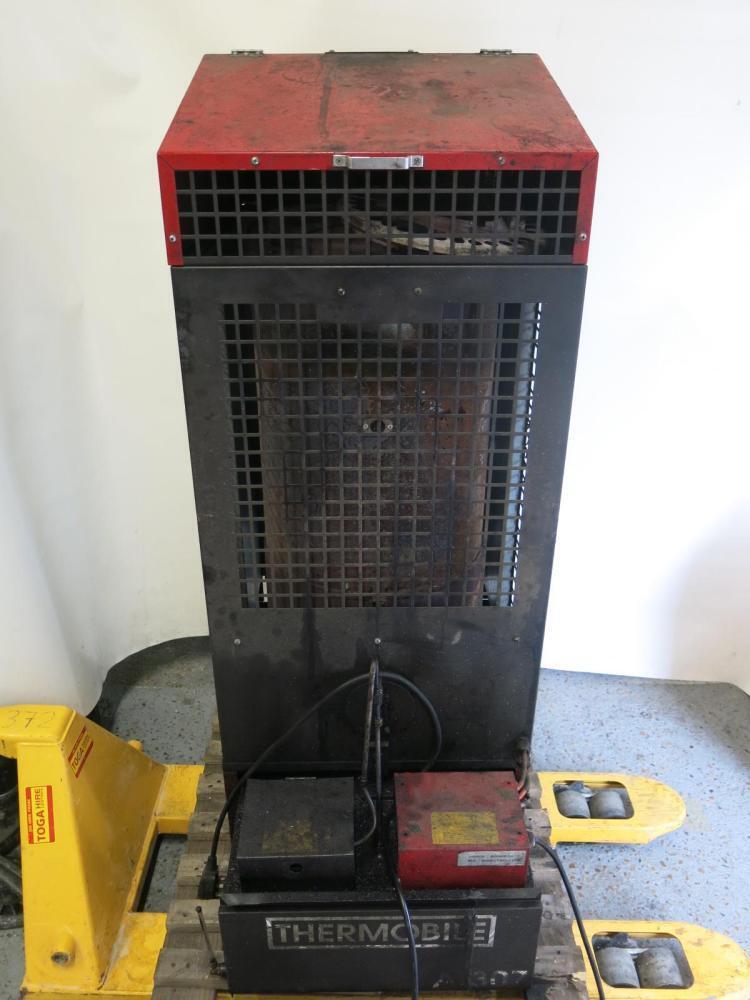 Thermobile Waste Oil Workshop Heater, Model AT307, DOM 2017. Size H135 x  W80 x D55cm.