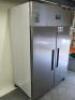 Polar Stainless Steel Double Door Commercial Upright Freezer, Model DC616-02, S/N 21239442. Size H200 x W134 x D81cm. - 4