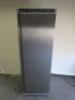 Polar Stainless Steel Single Door Commercial Upright Freezer, Model CD083, S/N 21066968. Size H185 x W60 x D60cm.