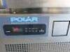 Polar Stainless Steel Reach In Blast Chiller & Freezer, Model DN494-02, S/N8076606. Size H165 x W80 x D83cm. - 2