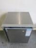 Polar Stainless Steel Under Counter Refrigerator, Model CD080, S/N 5103349. Size H85 x W60 x D60cm. - 2