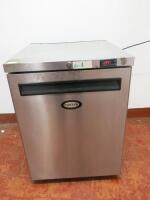 Foster Single Door Undercounter Freezer, Model LR150-A, S/N E5528821. Size H83 x W60 x D64cm.