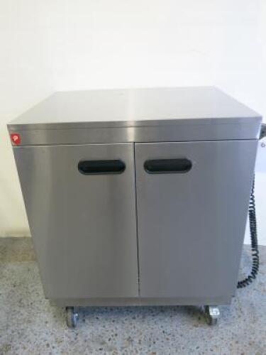 Parry Mobile Hot Cupboard, Model 1888. Size H95 x W75 x D62cm.