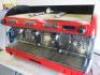 San Remo 3 Grp Espresso Coffee Machine In Red, Model Verona, IVM310113806, S/N M61391. - 2