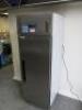 Polar Stainless Steel Single Door Commercial Upright Fridge, Model G592, S/N 5143919. Size H200 x W68 x D82cm. - 5