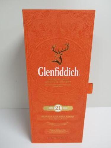 Glenfiddich Reserva Rum Cask Finish Single Malt Scotch Whisky, 21 Years Old, 70cl, Comes in Presentation Case.