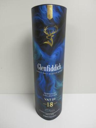 Glenfiddich Perpetual Collection VAT 04 Single Malt Whisky, 18 Yrs Old, 70cl. Comes in Gift Tin.