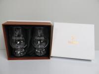 2 x Glenfiddich Scotch Whisky Glasses in Presentation Box.