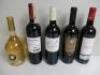 5 x Bottles of Wine to Include: 1 x Mirval Cotes De Provence, 1 x Surrau Barriu, 1 x Bordeau Superieur, 1 x Chateau Castenet Bordeaux & 1 x Kabatepe Kirmzi Red.