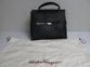 Salvatore Ferragamo Black Leather Tote Hand Bag, Appears New/Unused. Comes with Dust Bag