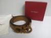 Salvatore Ferragamo Brown Leather Belt. Comes in Box with Dust Cover. Total Length of Belt 122cm. - 2