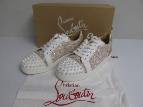 Pair of Christian Louboutin Vieira Spikes Flats, Size 38. Ex Display. Comes with Original Box & Dust Cover.