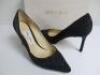 Pair of Jimmy Choo Romy 85 Shoes in Black/Anthracite, Size 38.5. Comes with Original Box. - 3