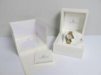 New Boxed Swarovski Gold Coloured Ladies Watch, S/N 999977.