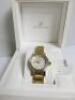 New Boxed Swarovski Gold Coloured Ladies Watch, S/N 999977. - 2