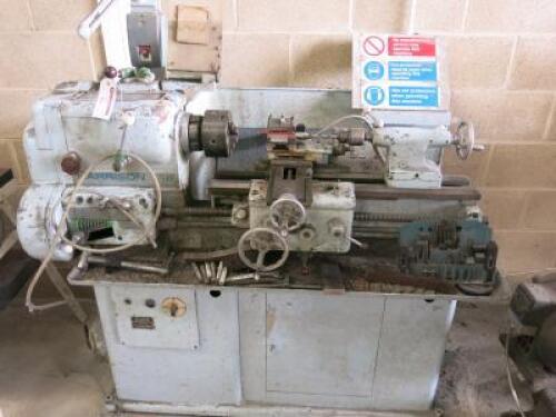 Harrison 11" Gap Bed Lathe, Comes with 3 Jaw Chuck, Tool Post, Tailstock & Assorted Tooling.