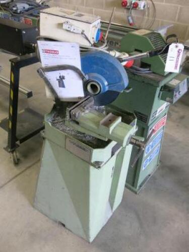 Thomas Prosaw 250T Metal Cutting Cold Saw on Base, Year 1995.