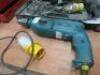 Makita 110v Drill & AEG PHE24RX 110v Drill in Case. - 4