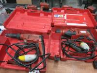 Hilti 11v Hammer Drill in Case & Hilti 110v 110v ST18 in Case.