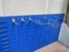 8 x Wall Racks Containing Quantity of Plastic Bins & Hardware Contents. - 9