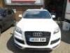 BO55 GWH: (2012) Audi Q7 3.0 TDI 245 Quattro S Line, 5 Door Estate, Auto, 6 Gears, 2967cc, Diesel, Mileage 133,323, MOT Expires 13/6/23. Black Leather Interior. Comes with 1 x Key V5 Unavailable. NOTE: Car in limp mode, showing gearbox fault & space saver - 9