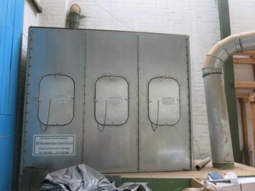 Woodwork Dust Control Co Triple Bin Galvanised Dust Extractor.