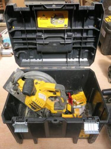 DeWalt Brushless 54V Circular Saw. Comes with 2 Batteries, Battery Charger & Carry Case.