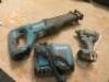 2 x Makita Hand Tools to Include: 1 x DJR186 Reciprocating Saw & 1 x Impact Driver. Comes with Charger. Missing Batteries. - 2