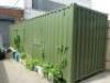 2021 - 40ft Green Shipping Container with Door & 3 Windows. Model SMG-40-HC, Model DOM 09/2021. Potentially a Site Office.NOTE: contents not included. - 2