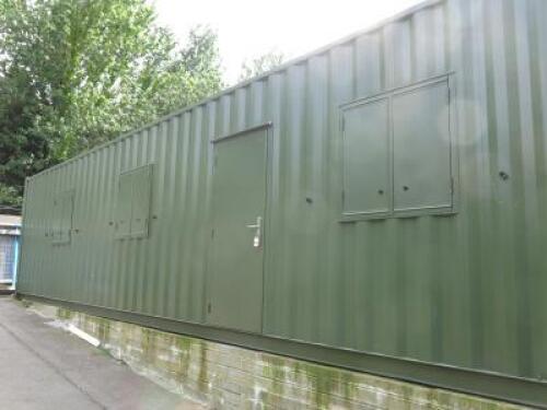 2021 - 40ft Green Shipping Container with Door & 3 Windows. Model CX20-41TX,DOM 08/2021. Currently Being Converted.