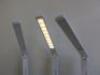 3 x Portable Folding Diamond LED Lights, Model DK19893. Comes with 1 x Power Supply. - 3