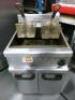 Lincat Twin Basket Electric Deep Fat Fryer. Comes with 2 Baskets. Size H105 x W60 x D75cm. - 2