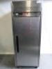 Williams Stainless Steel Single Door Upright Freezer, Model LJISA JADE, S/N 583089. Size H195 x W75 x D82