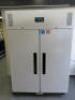 Polar White Double Door Commercial Upright Fridge, Model CC663-02, S/N 21253348. Size H200 x W134 x D81cm.