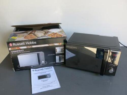 Russell Hobbs Compact Digital Microwave in Black, Model RHM2031 in Original Box.