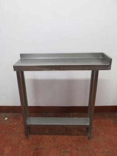 Stainless Steel Prep Table with shelf Under. Size H94 x W85 x D25cm.