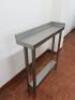 Stainless Steel Prep Table with shelf Under. Size H94 x W85 x D25cm. - 2