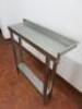 Stainless Steel Prep Table with shelf Under. Size H94 x W85 x D25cm. - 3