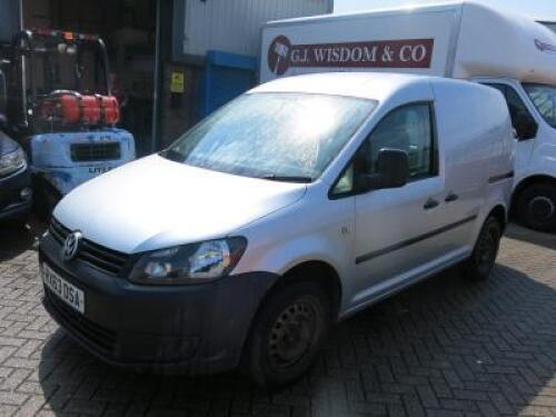 RX63 OSA: Volkswagen Caddy C20 Startline TDI Panel Van, Manual, Diesel, 1598cc, Mileage 140,000, In Silver. MOT Expires 12/12/2023. Sold with Key, Owners Manual, Part Stamped Service Book & V5.