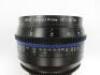 Set of 5 Zeiss Compact Prime CP.3 Lenses to Include: 1 x CP.3 25/T2.1, S/N 50066809, 1 x CP.3 35/T2.1, S/N 50069850, 1 x CP.3 50/T2.1, S/N 50071330, 1 x CP.3 85/T2.1, S/N 50072842, 1 x CP.3 100/T2.1 CF, S/N 50074762. Comes with Zeiss Cleaning Kit & Genui - 16