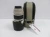 Canon Ultrasonic EF 70-200MM f/2.8L USM Lens with Soft Case & Canon ET-87 Hood.