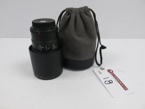 Canon Ultrasonic Macro Lens EF-100mm f2.8L USM Lens with Soft Carry Bag & ET-73 Hood.