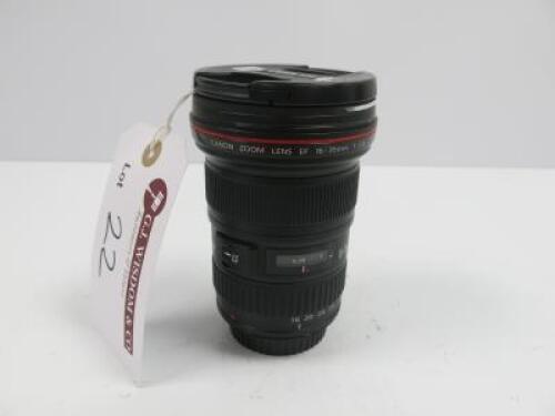 Canon Ultrasonic Zoom Lens EF 16-35mm f.2.8L L II USM Lens.